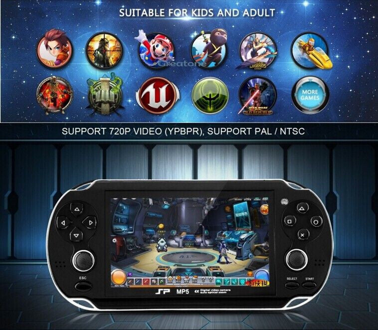 Consola portatil emulador de juegos PSP