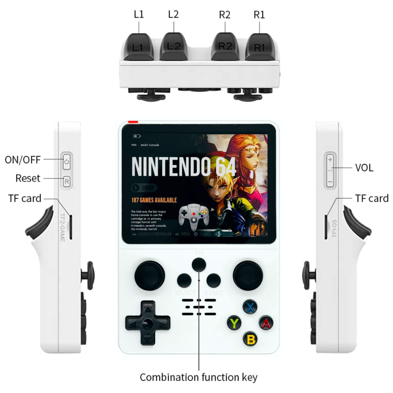 Consola Emulador Gameboy PS1/NeoGeo R35S