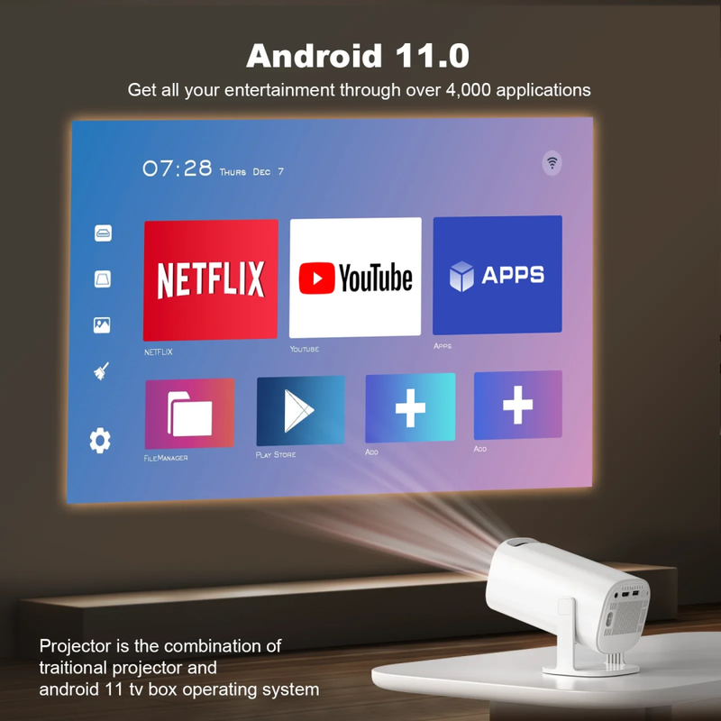 Proyector Inteligente 4k Android BT P30