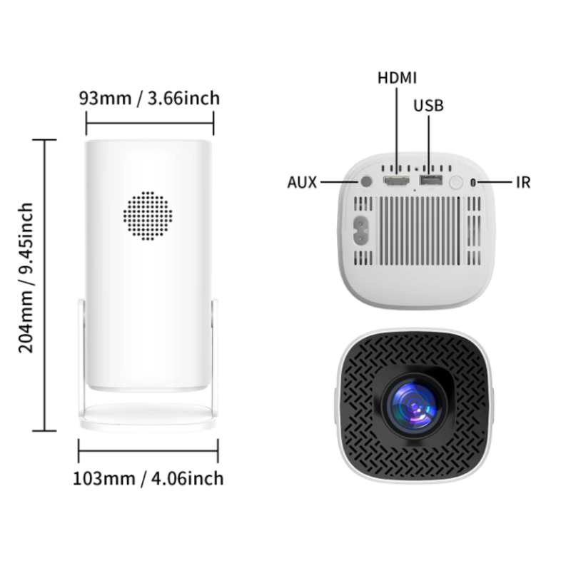 Proyector Inteligente 4k Android BT P30