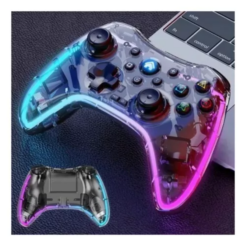 Control Inalambrico Gamepad Transparente